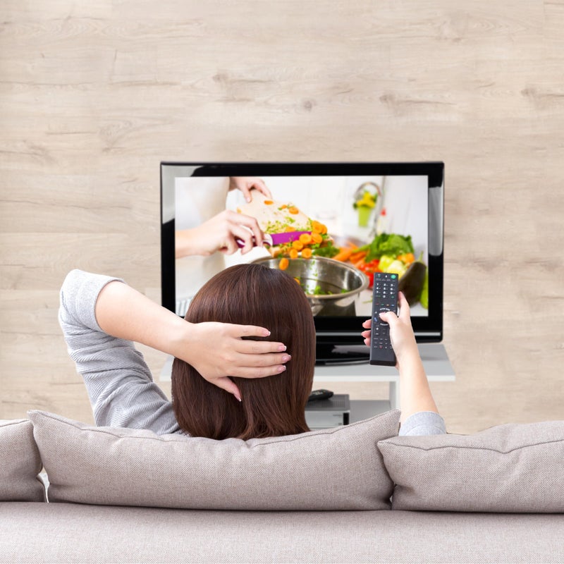 Relaxdays TV Stand with Casters, 4 Open Compartments, Mobile Coffee Table for Devices, DVDs, HWD 40 x 80 x 40 cm, White - Image 3