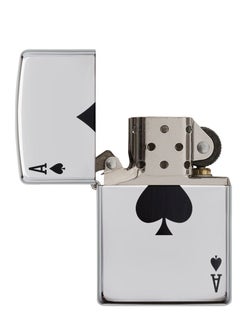 Zippo 24011 250 Simple Spade Design High Polish Chrome Windproof Lighter  - Image 4