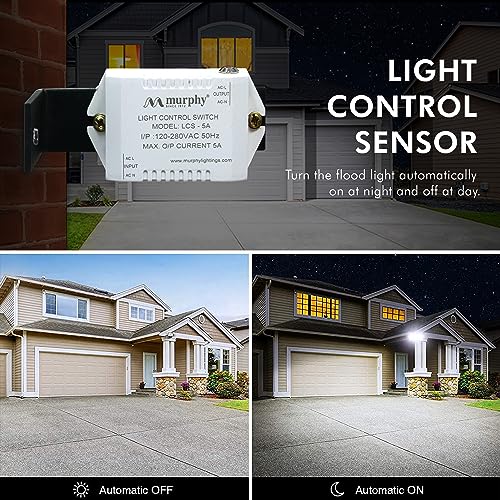 Murphy Lens Model 100W LED Waterproof with Auto On/Off Day Night Light Sensor Flood Light : Pack of 1 (Cool White BIS Approved) - Image 3