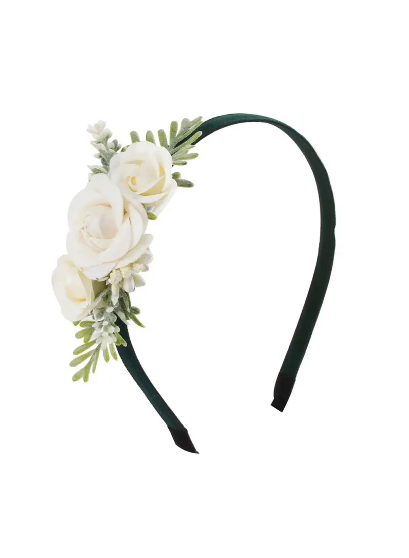Lion Llama Floral Flower Headband | Elegant Boho Flower Crown for Women & Girls | Wedding, Festival & Party Hair Accessory