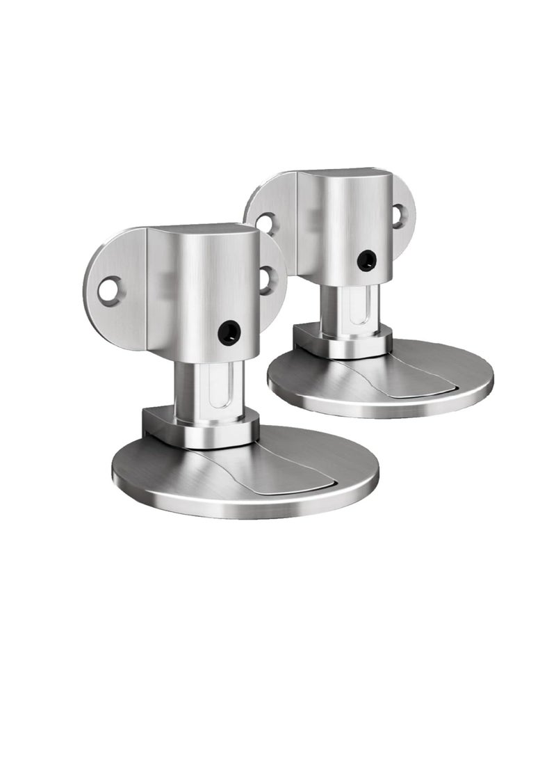 GOMETY Invisible Magnetic Door Stopper,Adjustable Door Stop 3M Double-Sided Adhesive Tape Or Drilling Installation,for Various Door Types, Floor Fixed (Pack of 2) - Image 1