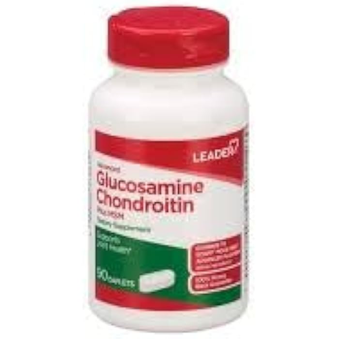 Leader Advanced Glucosamine Chondroitin Plus MSM, Dietary Supplement, Compare to Schiff Move Free Advanced + MSM Active Ingredient 90 Caplets - Image 5