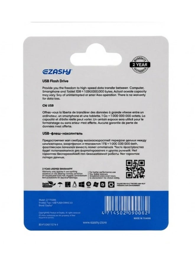 ايزاشي محرك أقراص فلاش EZASHY Jet USB 2.0 سعة 8 جيجابايت، أبيض - Image 2