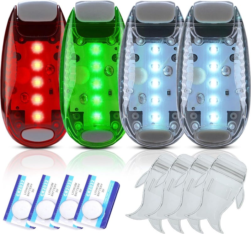 Amzonly 4Pack Kayak Lights with IPX8 Fish-shaped Waterproof Bag, Battery Operated Navigation Lights for Night Kayaking, Clip on for Paddle board, Pontoon Boat, Dinghy, Canoe, Jetski, Kayak Accessories- - Image 1