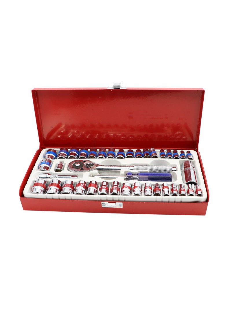 Max Germany Max Germany BS438-S40 Socket Wrench Set, 40 Pieces  - Image 1