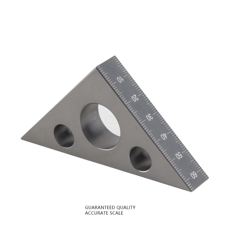 Aluminum Alloy Right Angle Ruler Professional Woodworking Gauge Handheld Measuring Tool - Image 3