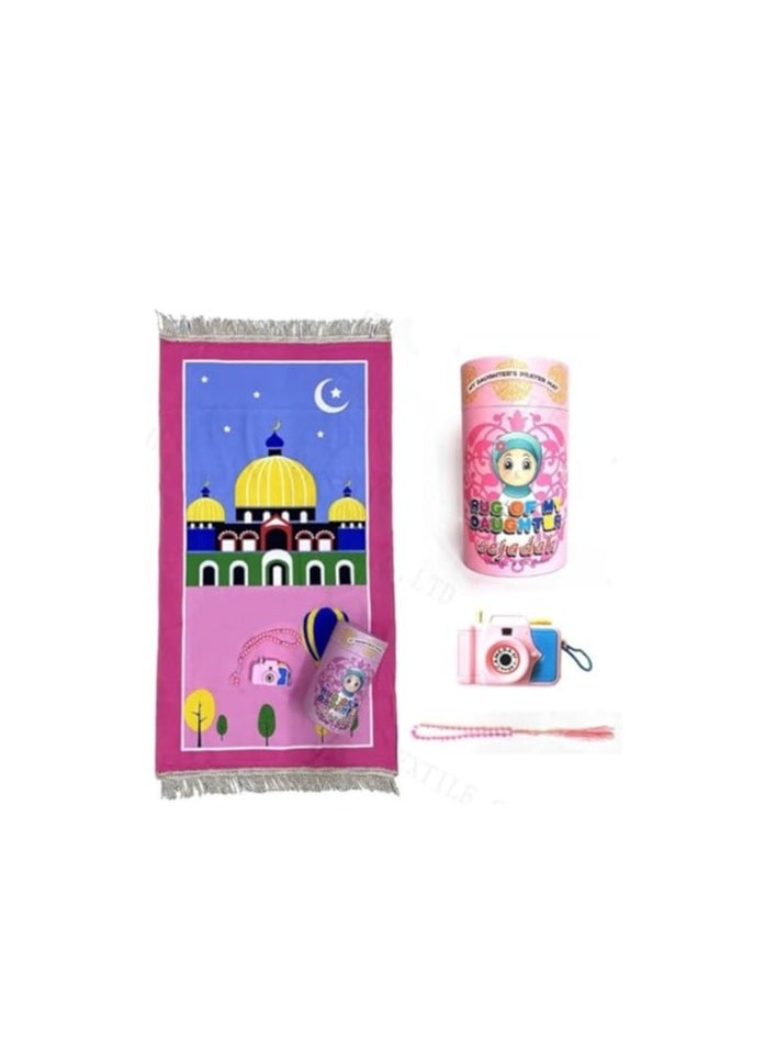 Spaceshoop Sejadah Prayer Educational Gift Box for Children, Ramadan Islamic Learning Toy (Pink)  - Image 3