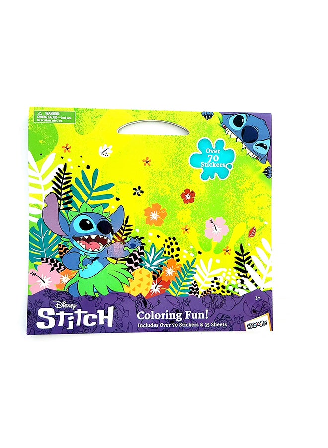 Disney Stitch Color & Activity Book | 70 Stickers & 35 Sheets | Colouring Fun | Age 3+ - Image 5