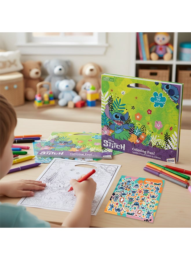 Disney Stitch Color & Activity Book | 70 Stickers & 35 Sheets | Colouring Fun | Age 3+ - Image 3