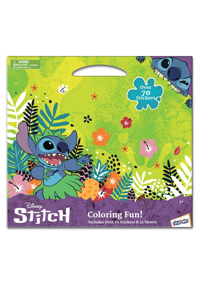 Disney Stitch Color & Activity Book | 70 Stickers & 35 Sheets | Colouring Fun | Age 3+ - Image 1