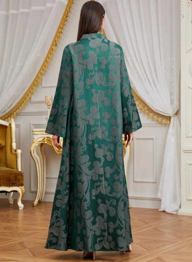 Take Two Teal Women Teal Sequin Embroidered Jalabiya for Women | Best Price UAE