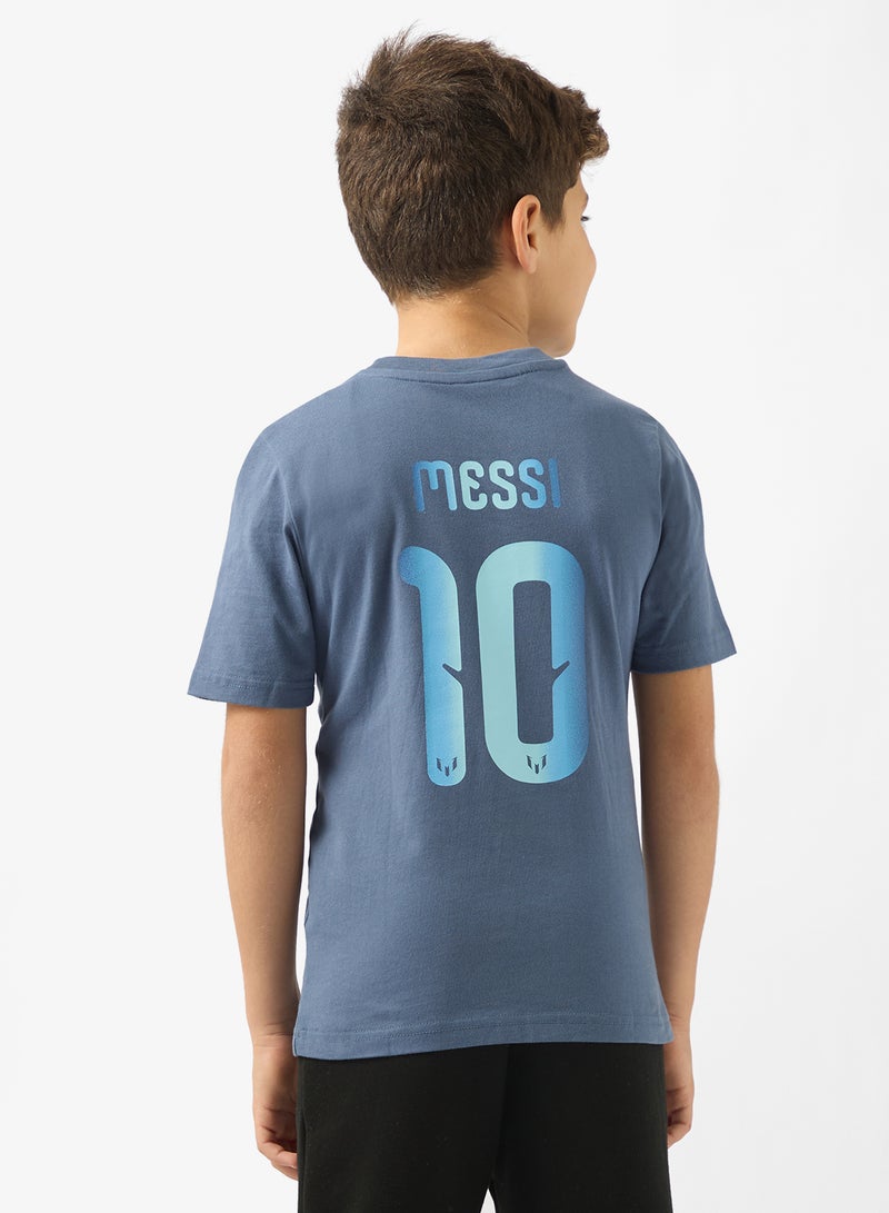 Adidas Youth Messi Name And Number Graphic T-Shirt - Image 2
