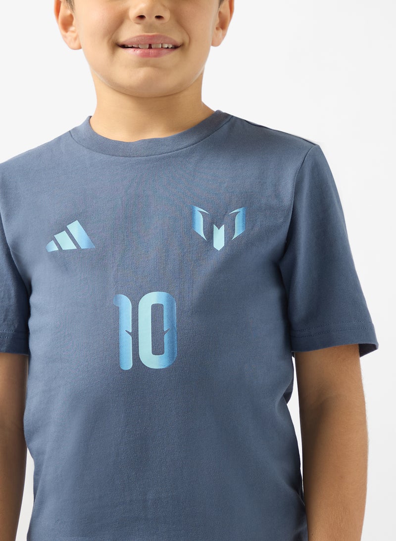 Adidas Youth Messi Name And Number Graphic T-Shirt - Image 3