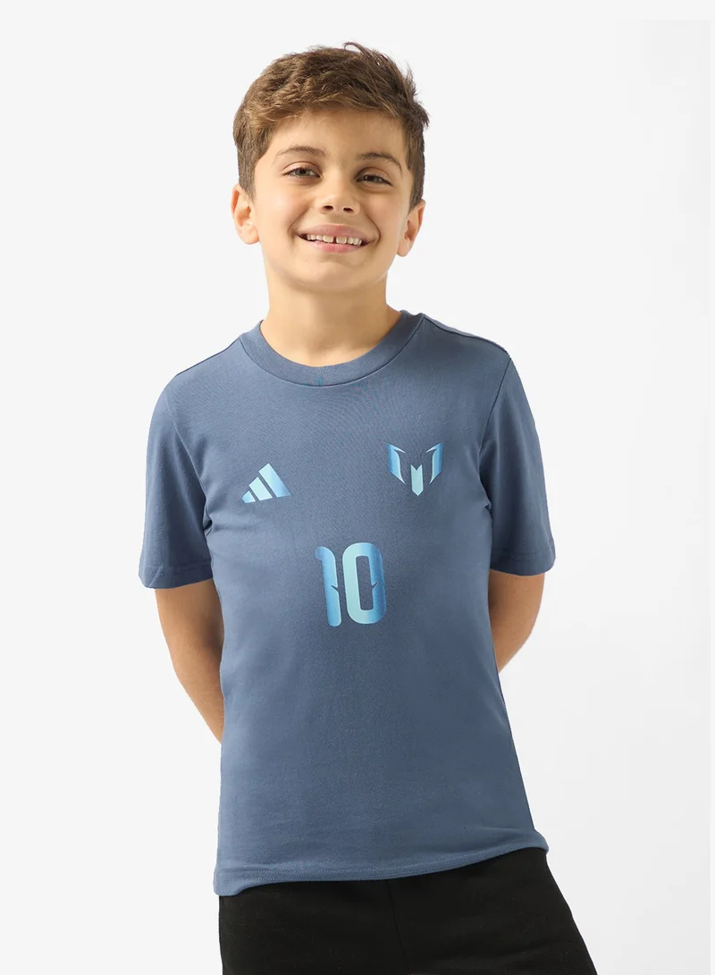 Adidas Youth Messi Name And Number Graphic T-Shirt