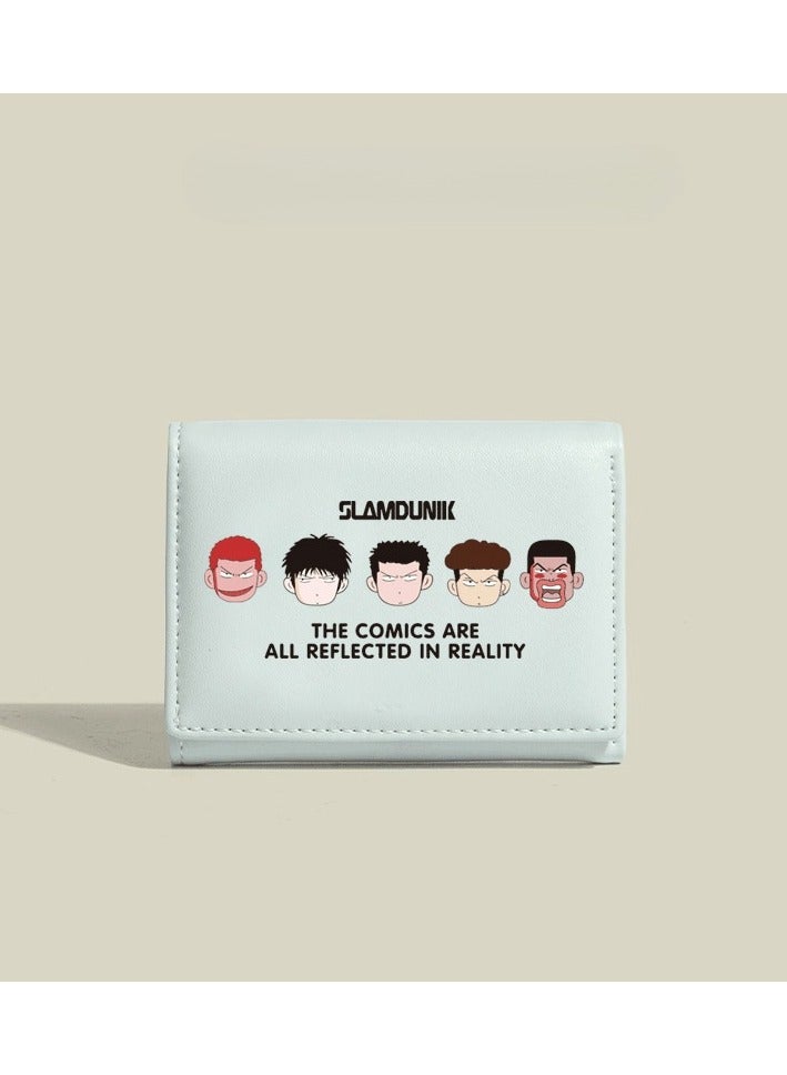 KUYING Slam Dunk, Student Card Bag, Leather Wallet 