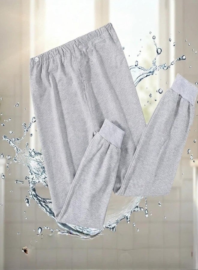LAROTSUBA Waterproof Patient Care Trousers,Patient Care Underwear,Adjustable Incontinence Trousers,Reusable Adaptive Apparel for Bedridden,Elderly,Mobility Impaired (Long,Blue,M - Image 5