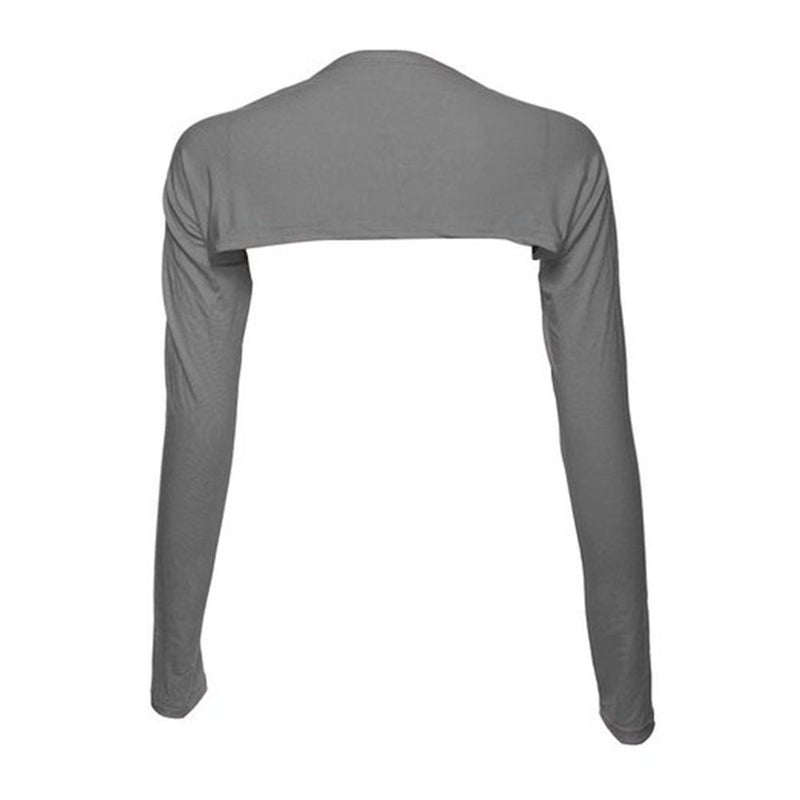 YEESAM Bolero Shrugs for Women Long Sleeve Arm Sleeves Hijab Accessories One Size (Gray) - Image 5