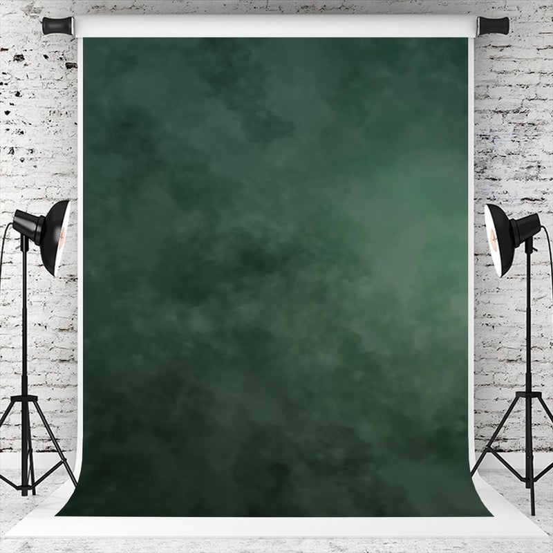 Kate 1010ft Green Backdrop Abstract Muslin Dark Green Background Gradient Portrait Backdrop for Photographer Headshot Microfiber Photo Studio Props