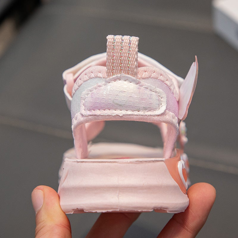 Girls Sandals Soft Sole Children'S Beach Shoes 2025 Internet Celebrity Princess Shoes Non-Slip Girls Sports Sandals - Image 5