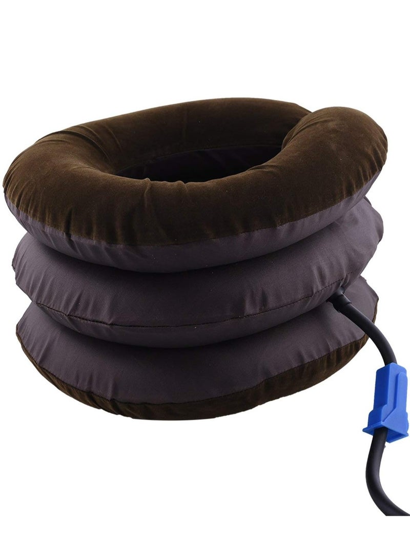 Cervical Neck Traction Device Inflatable & Adjustable Neck Brace Collar for Home Traction Spine Alignment  - Image 3
