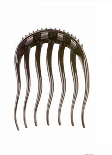 Artifice Set of 2 PONYTAIL HAIR COMB CLIP Women's Hair Combs Black Plastic Styling for Relaxed Side Enhance Hairstyles Hairdressing Clips Additions - Image 3