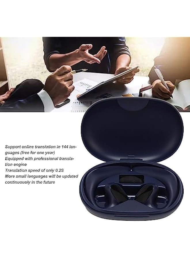 Topleo Translator Earbuds, 3 in 1 Translator Earphones 144 Languages, 02S Speed Translation, Touch/Playback/Talk Mode, Noise Cancelling Headphones Fit I OS and Android (Blue) - Image 4
