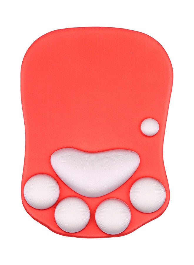 نيبمينينت لوحة ماوس من السيليكون بتصميم مخلب قطة لطيفة أحمر - Image 1