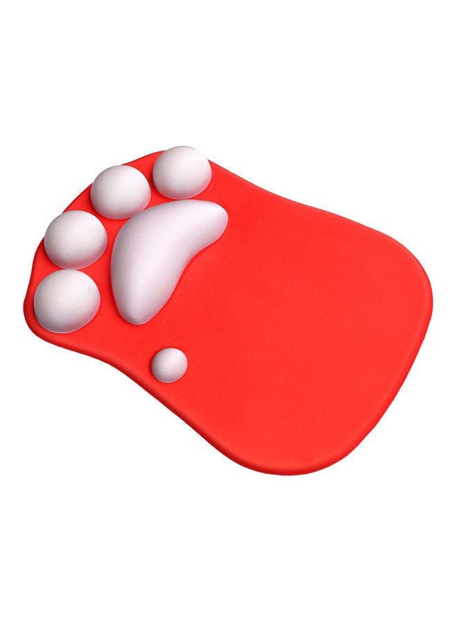 نيبمينينت لوحة ماوس من السيليكون بتصميم مخلب قطة لطيفة أحمر - Image 4