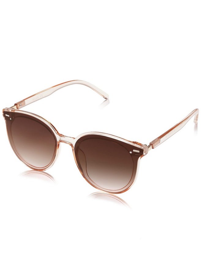 Sojos Classic Round Sunglasses For Women Men Retro Vintage Shades Large Plastic Frame Sunnies Sj2067 With Crystal Brown Frame/Brown Lens  - Image 1