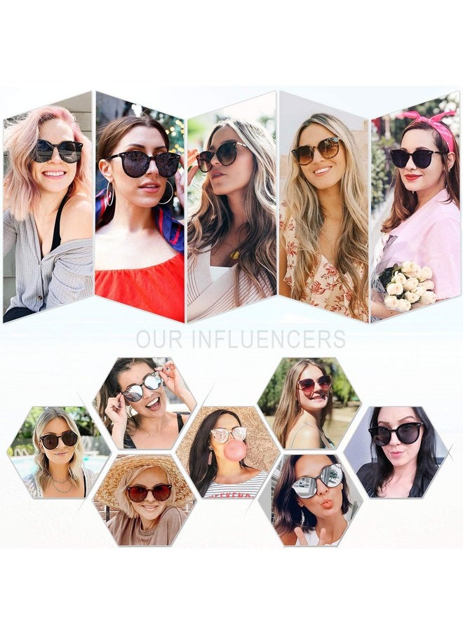 Sojos Classic Round Sunglasses For Women Men Retro Vintage Shades Large Plastic Frame Sunnies Sj2067 With Crystal Brown Frame/Brown Lens  - Image 2