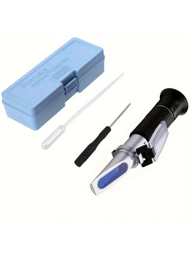 Black Honey Sugar Brix Refractometer With Automatic Temperature Compensation For Homebrew Fruits Vegetables 0 32 Range - Image 1