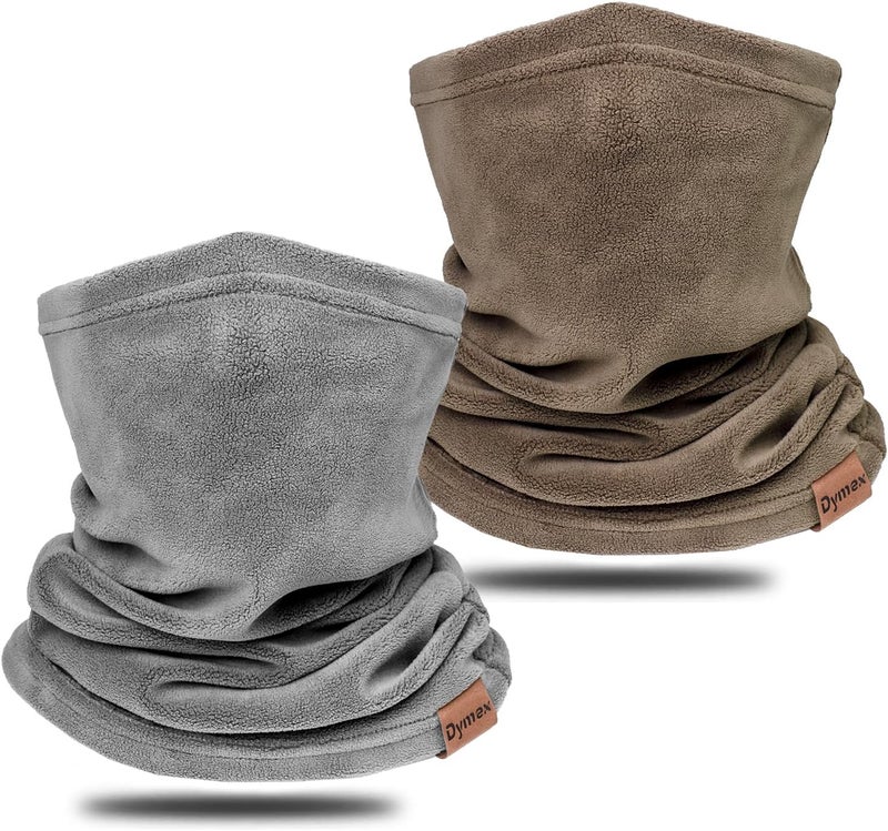 Dymex Neck Warmer Winter Neck Gaiter Face Mask Balaclavas for Women Men, Soft Fleece Face Cover Mask for Skiing Motorcycle-2 Pack - Image 1
