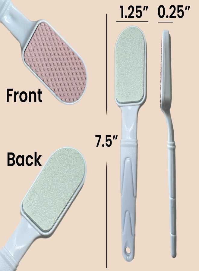 ALAZCO Double-Sided Pumice Stone & Foot File Rasp Heels Scraper Scrubber Cracked Feet Instant Exfoliator Buffer Dead Hard Skin Callus Remover - Elbows Hand Feet Pedicure Tool Corn Softener Sole Smoother - Image 2