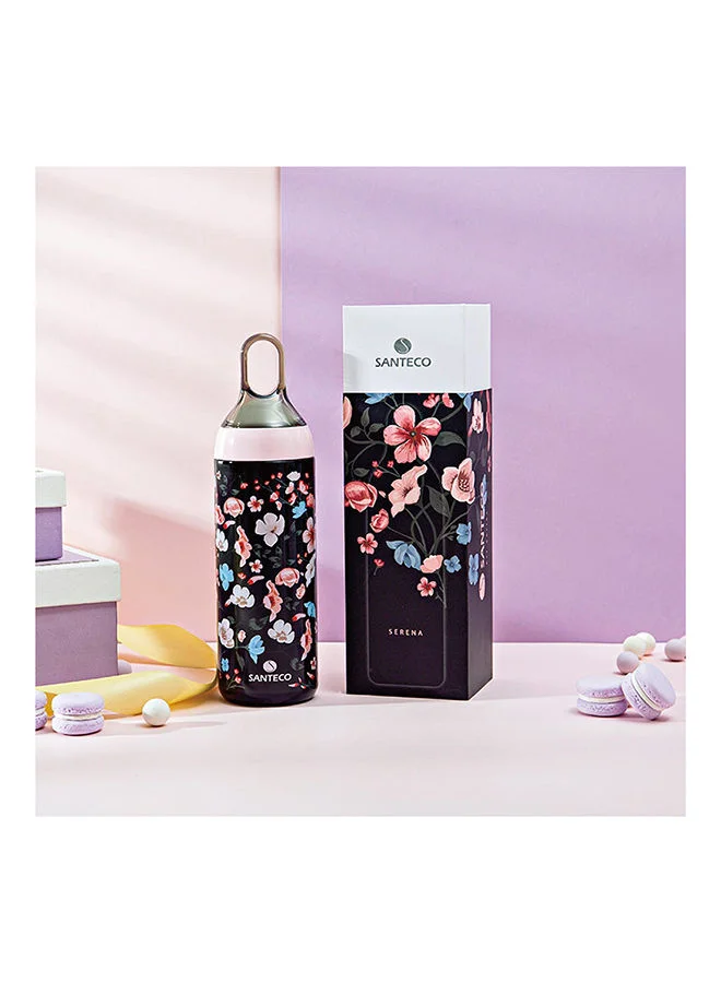 SANTECO Yoga Stainless Steel Vacuum Bottle 500 ml 304 Stainless Steel Tritan And Polypropylene Lid Modern Houseware Bottle Black