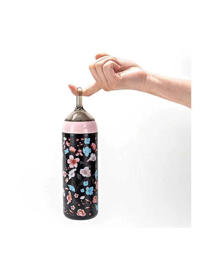 SANTECO Yoga Stainless Steel Vacuum Bottle 500 ml 304 Stainless Steel Tritan And Polypropylene Lid Modern Houseware Bottle Black