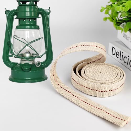 JUNSDUKE 1 Roll/ 6.5 Feet Oil Lamp Wick, 3/4 Inch Flat Cotton Wick Replacement for Oil Lamps, Lanterns, Oil Burners (3/4", 1) - Image 5