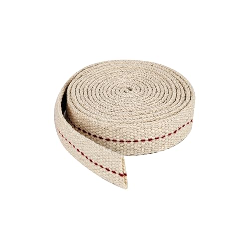 JUNSDUKE 1 Roll/ 6.5 Feet Oil Lamp Wick, 3/4 Inch Flat Cotton Wick Replacement for Oil Lamps, Lanterns, Oil Burners (3/4", 1) - Image 1
