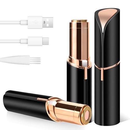 GJX Facial Hair Removal for Women, Electric Painless Rechargeable Facial Hair Remover for Face, Lip, Chin - Image 1