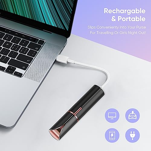 GJX Facial Hair Removal for Women, Electric Painless Rechargeable Facial Hair Remover for Face, Lip, Chin - Image 4