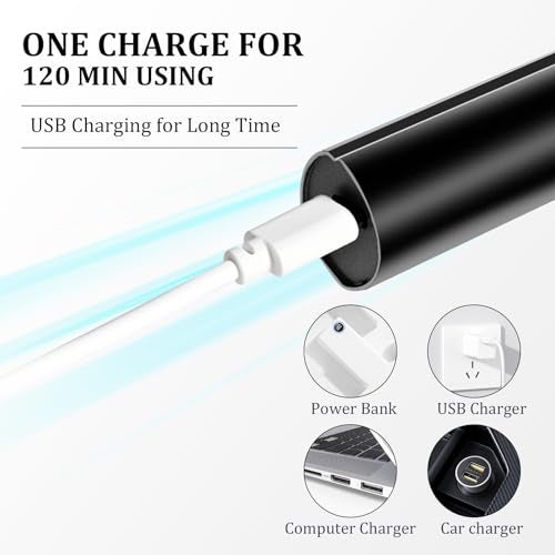 GJX Facial Hair Removal for Women, Electric Painless Rechargeable Facial Hair Remover for Face, Lip, Chin - Image 5