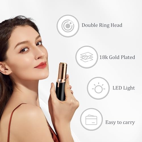GJX Facial Hair Removal for Women, Electric Painless Rechargeable Facial Hair Remover for Face, Lip, Chin - Image 2