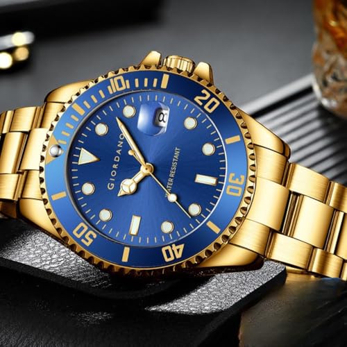 Giordano Premium Analog Watch for Men with Rotating Bezel, Stainless Steel Strap and Date Display - Image 4