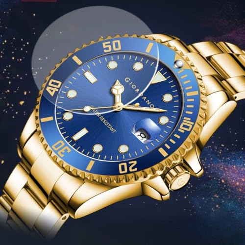 Giordano Premium Analog Watch for Men with Rotating Bezel, Stainless Steel Strap and Date Display - Image 3