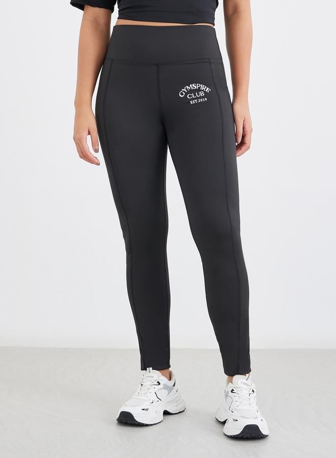Styli Gymspire Edition - Text Detail Leggings - Image 2