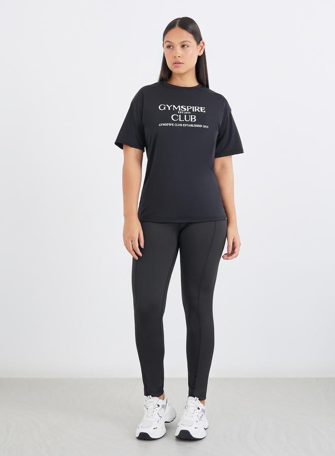 Styli Gymspire Edition - Text Detail Leggings - Image 1