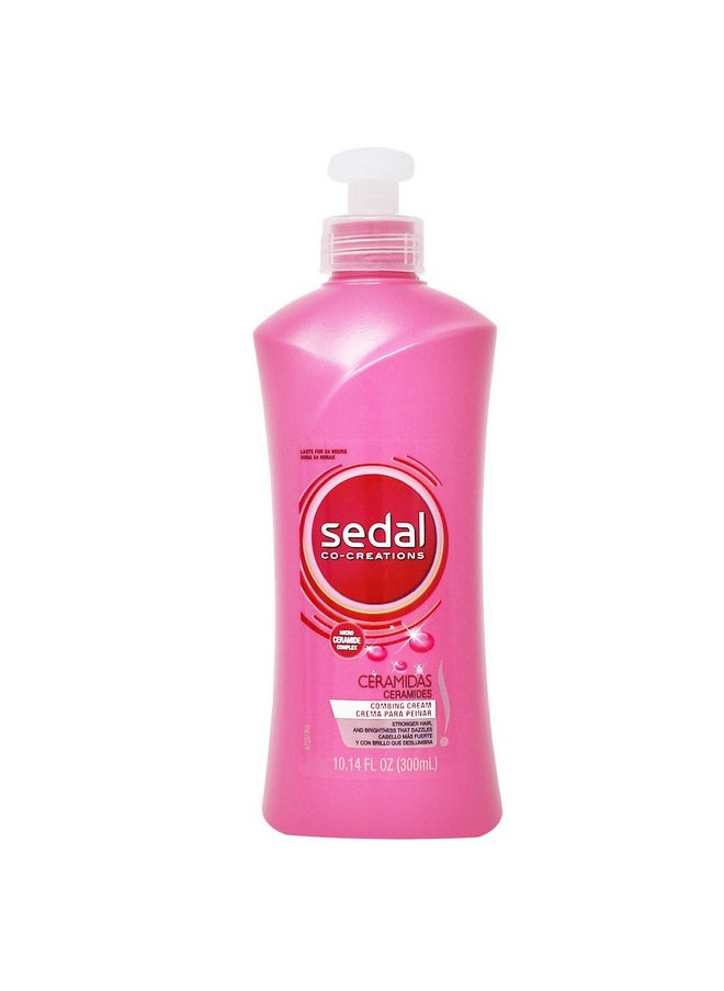 Sedal Edal Cocreations Ceramidas Leave In Hair Moisturizing Conditioner 2Pack 10.14 Fl Oz Bottles  - Image 3