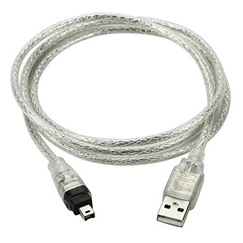 chenyang Only for DCR-TRV75E DV Firewire to USB Cable USB 2.0 to Firewire IEEE 1394 4Pin iLink Cable 4.92FT/1.5M - Image 1