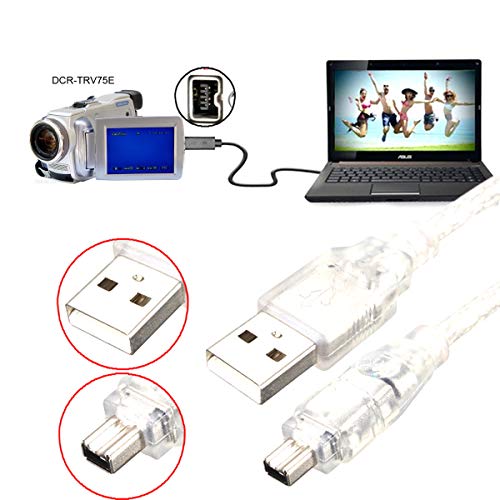 chenyang Only for DCR-TRV75E DV Firewire to USB Cable USB 2.0 to Firewire IEEE 1394 4Pin iLink Cable 4.92FT/1.5M - Image 2