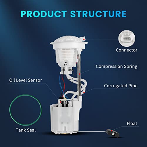 ATPOEN Fuel Pump Module Assembly OEM# E7184M Compatible with Dodge Ram 1500 2500 3500 3.7L 4.7L 5.7L 2004 2005 2006 2007 2008 2009 ATPOEN Enhanced Turbo Assembly Pump - Image 3