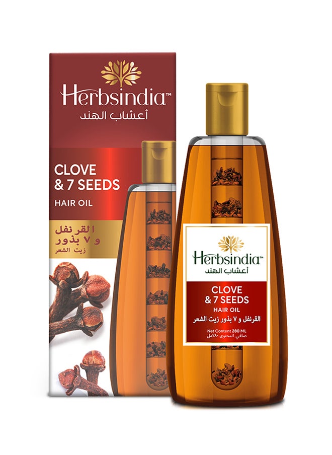 Herbsindia Clove And 7 Herbal Seeds Hair Oil With Nourish Tube  - Image 1